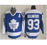 nhl jerseys toronto maple leafs #93 doug gilmour 1978 ccm vintage throwback blue