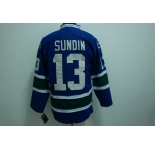 nhl toronto maple leafs #13 sundin blue