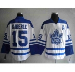 nhl toronto maple leafs #15 kaberle white