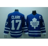 nhl toronto maple leafs #17 clark blue(c)