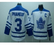 nhl toronto maple leafs #3 phaneuf patch white (c)
