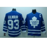nhl toronto maple leafs #93 gilmour blue(c)