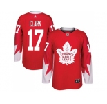 oronto Maple Leafs #17 Wendel Clark Red Alternate Stitched NHL Jersey