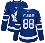 Toronto Maple Leafs #88 William Nylander Blue Home Authentic Women's Stitched Hockey Jersey