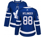 Toronto Maple Leafs #88 William Nylander Blue Home Authentic Women's Stitched Hockey Jersey
