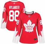 Toronto Maple Leafs #88 William Nylander Red Team Canada Authentic Women's Stitched Hockey Jersey