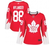 Toronto Maple Leafs #88 William Nylander Red Team Canada Authentic Women's Stitched Hockey Jersey