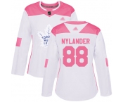 Toronto Maple Leafs #88 William Nylander White Pink Authentic Fashion Women's Stitched Hockey Jersey