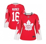 Women Adidas Toronto Maple Leafs #16 Mitchell Marner Authentic Red Alternate NHL Jersey