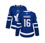 Women Adidas Toronto Maple Leafs #16 Mitchell Marner Blue Home Authentic Stitched NHL Jersey