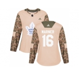 Women Adidas Toronto Maple Leafs #16 Mitchell Marner Camo Authentic 2017 Veterans Day Stitched NHL Jersey