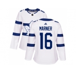Women Adidas Toronto Maple Leafs #16 Mitchell Marner White Authentic 2018 Stadium Series Stitched NHL Jersey