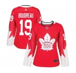 Women Adidas Toronto Maple Leafs #19 Bruce Boudreau Authentic Red Alternate NHL Jersey