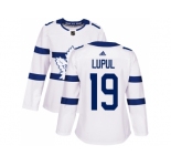 Women Adidas Toronto Maple Leafs #19 Joffrey Lupul White Authentic 2018 Stadium Series Stitched NHL Jersey
