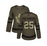 Women Adidas Toronto Maple Leafs #25 James Van Riemsdyk Green Salute to Service Stitched NHL Jersey
