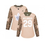 Women Adidas Toronto Maple Leafs #29 William Nylander Camo Authentic 2017 Veterans Day Stitched NHL Jersey