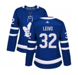Women Adidas Toronto Maple Leafs #32 Josh Leivo Authentic Royal Blue Home NHL Jersey