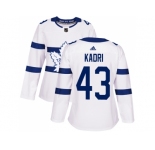 Women Adidas Toronto Maple Leafs #43 Nazem Kadri White Authentic 2018 Stadium Series Stitched NHL Jersey