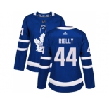 Women Adidas Toronto Maple Leafs #44 Morgan Rielly Blue Home Authentic Stitched NHL Jersey