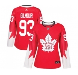 Women Adidas Toronto Maple Leafs #93 Doug Gilmour Authentic Red Alternate NHL Jersey