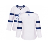 Women Adidas Toronto Maple Leafs Blank White Authentic 2018 Stadium Series Stitched NHL Jersey