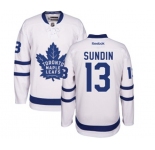 Women Reebok Toronto Maple Leafs #13 Mats Sundin Authentic White Away NHL Jersey