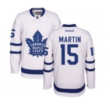 Women Reebok Toronto Maple Leafs #15 Matt Martin Authentic White Away NHL Jersey
