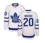 Women Reebok Toronto Maple Leafs #20 Dominic Moore Authentic White Away NHL Jersey