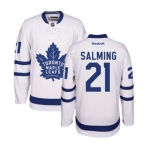 Women Reebok Toronto Maple Leafs #21 Borje Salming Authentic White Away NHL Jersey