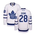 Women Reebok Toronto Maple Leafs #28 Tie Domi Authentic White Away NHL Jersey