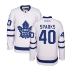 Women Reebok Toronto Maple Leafs #40 Garret Sparks Authentic White Away NHL Jersey