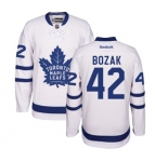 Women Reebok Toronto Maple Leafs #42 Tyler Bozak Authentic White Away NHL Jersey