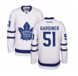 Women Reebok Toronto Maple Leafs #51 Jake Gardiner Authentic White Away NHL Jersey