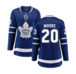 Women Toronto Maple Leafs #20 Dominic Moore Fanatics Branded Royal Blue Home Breakaway NHL Jersey