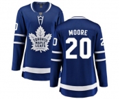 Women Toronto Maple Leafs #20 Dominic Moore Fanatics Branded Royal Blue Home Breakaway NHL Jersey