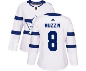 Women's Adidas Toronto Maple Leafs #8 Jake Muzzin Authentic 2018 Stadium Series Jersey - White