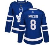 Women's Adidas Toronto Maple Leafs #8 Jake Muzzin Authentic Home Jersey - Blue