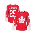 Women's Toronto Maple Leafs #25 James Van Riemsdyk Red Alternate Stitched NHL Jersey