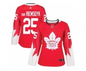 Women's Toronto Maple Leafs #25 James Van Riemsdyk Red Alternate Stitched NHL Jersey
