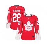 Women's Toronto Maple Leafs #28 Kasperi Kapanen Red Alternate Stitched NHL Jersey