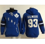 Women's Toronto Maple Leafs #93 Doug Gilmour Blue Old Time Heidi Hoodie NHL Hoodie
