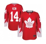 Youth Adidas Toronto Maple Leafs #14 Dave Keon Authentic Red Alternate NHL Jersey