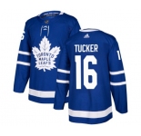 Youth Adidas Toronto Maple Leafs #16 Darcy Tucker Authentic Royal Blue Home NHL Jersey