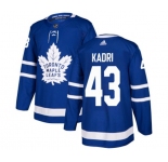 Youth Adidas Toronto Maple Leafs #43 Nazem Kadri Authentic Royal Blue Home NHL Jersey