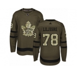 Youth Adidas Toronto Maple Leafs #78 Timothy Liljegren Authentic Green Salute to Service NHL Jersey