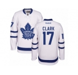 Youth Reebok Toronto Maple Leafs #17 Wendel Clark Authentic White Away NHL Jerseys