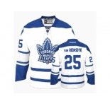 Youth Reebok Toronto Maple Leafs #25 James Van Riemsdyk Authentic White Third NHL Jersey