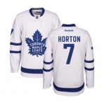 Youth Reebok Toronto Maple Leafs #7 Tim Horton Authentic White Away NHL Jersey