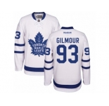 Youth Reebok Toronto Maple Leafs #93 Doug Gilmour Authentic White Away NHL Jerseys