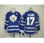 youth nhl jerseys toronto maple leafs #17 clark blue(C)